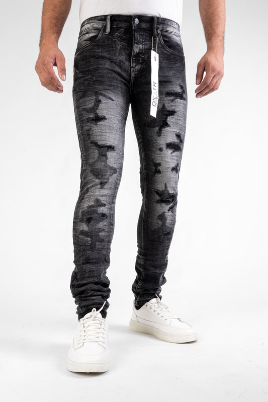 MENS CLASSIC ULTRA STRETCH DENIM - BLACK DZTR-462