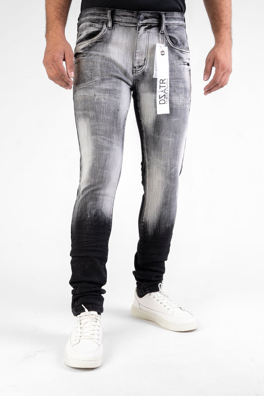 MENS CLASSIC ULTRA STRETCH DENIM -BLACK DZTR -454