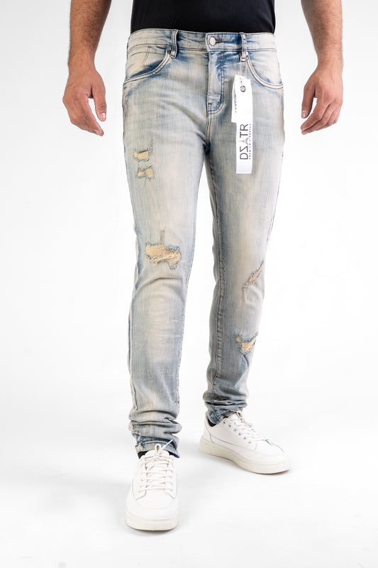 MENS CLASSIC ULTRA STRETCH DENIM - LT VINTAGE -442