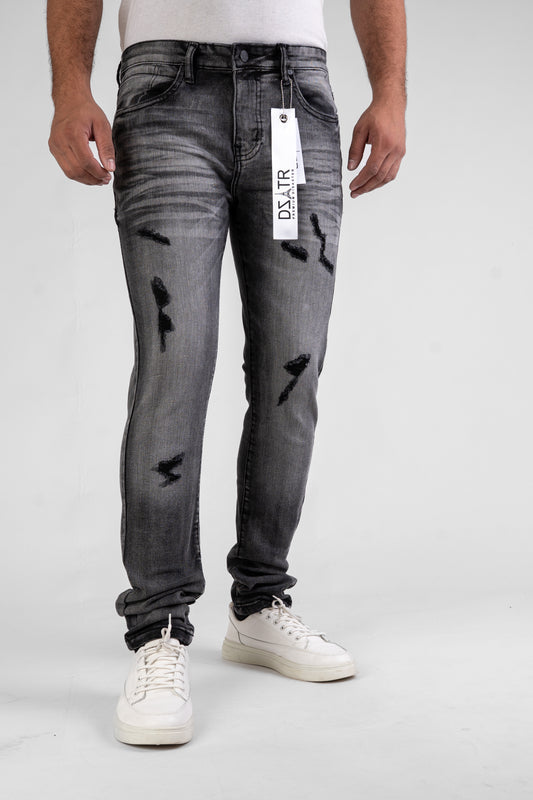 MENS CLASSIC ULTRA STRETCH DENIM - BLACK DZTR-457