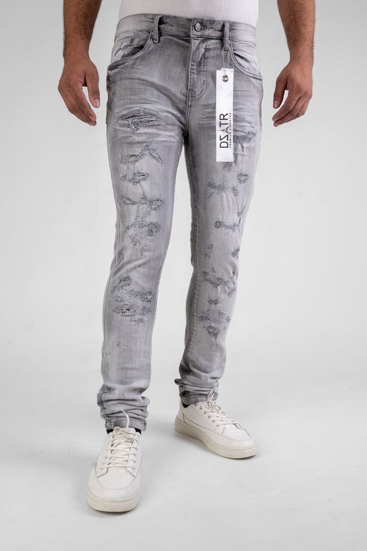 MENS CLASSIC ULTRA STRETCH DENIM - GREY DZTR -430