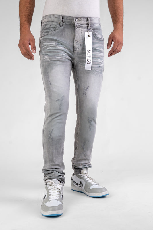 MENS CLASSIC ULTRA STRETCH DENIM - GREY DZTR-484