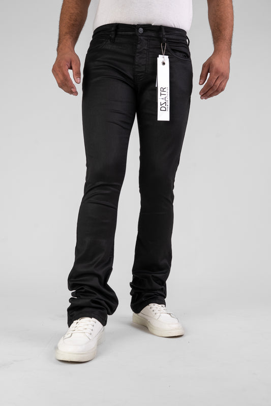 MENS CLASSIC ULTRA STRETCH DENIM - STACKED BLACK WAX DZTR-534