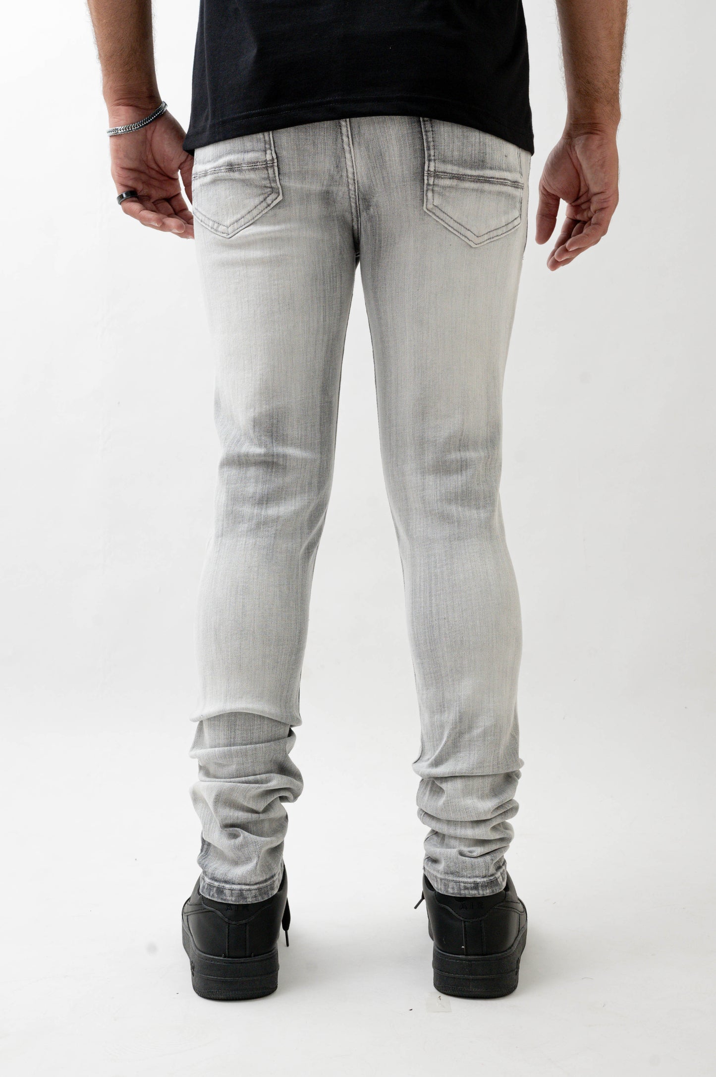 MENS SKINNY ULTRA STRETCH DENIM -GREY DZTR -551