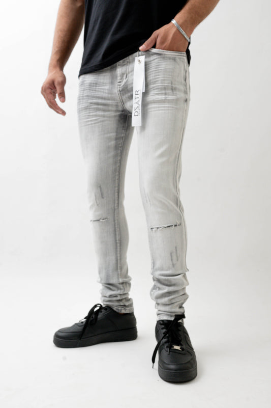 MENS SKINNY ULTRA STRETCH DENIM -GREY DZTR -551