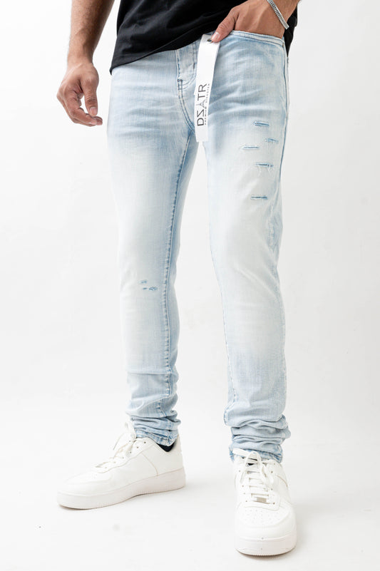 MENS SKINNY ULTRA STRETCH DENIM -ICE SLATE DZTR -461